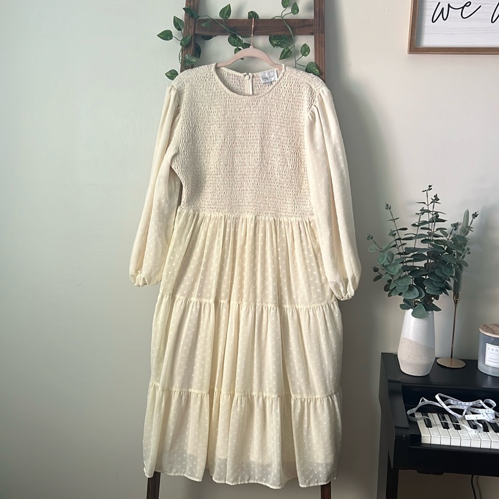 Dainty Jewells Cream XL Handwritten from the heart dress